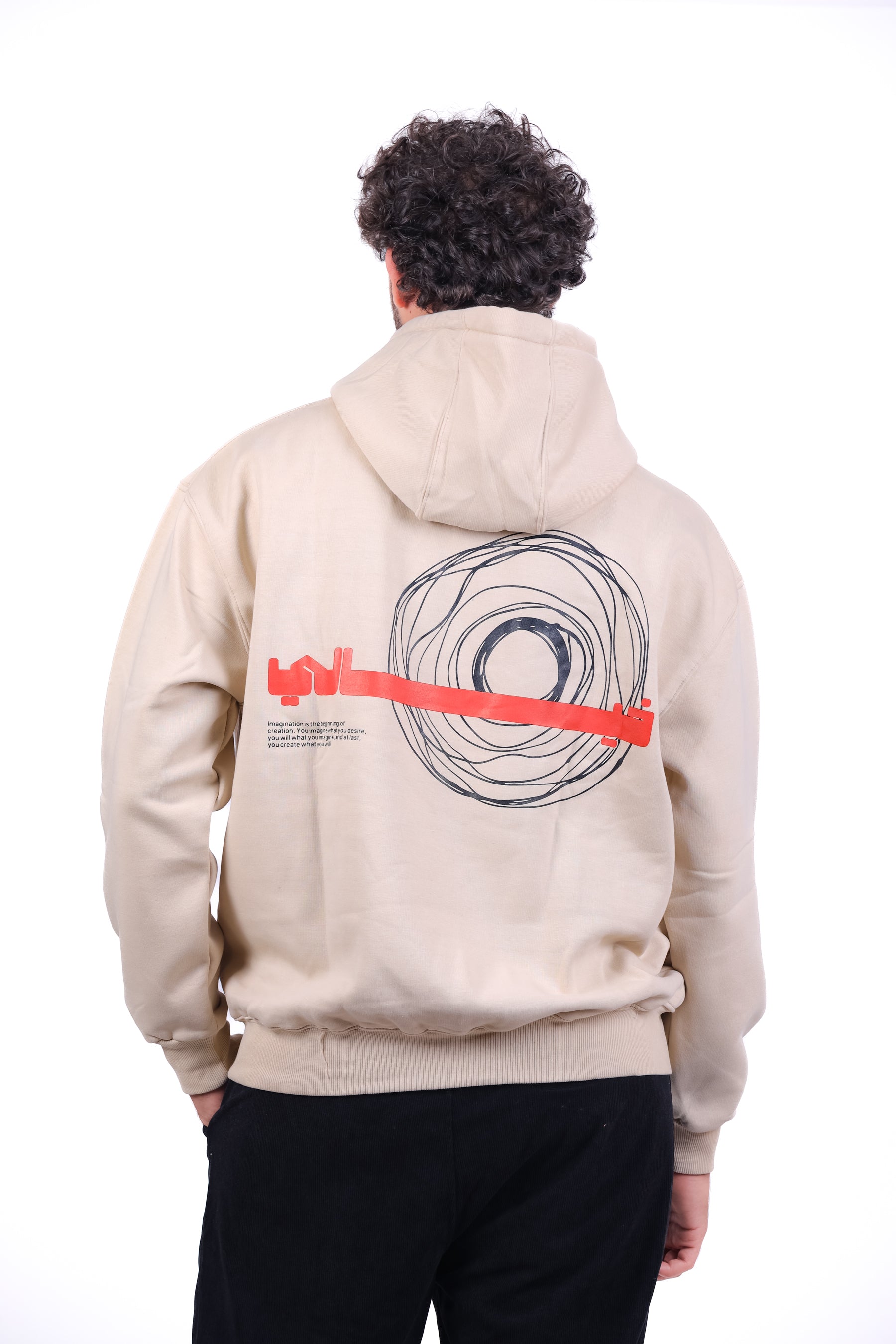 Over Size Milton Hoodie Sweatshirt Printed Fantasy