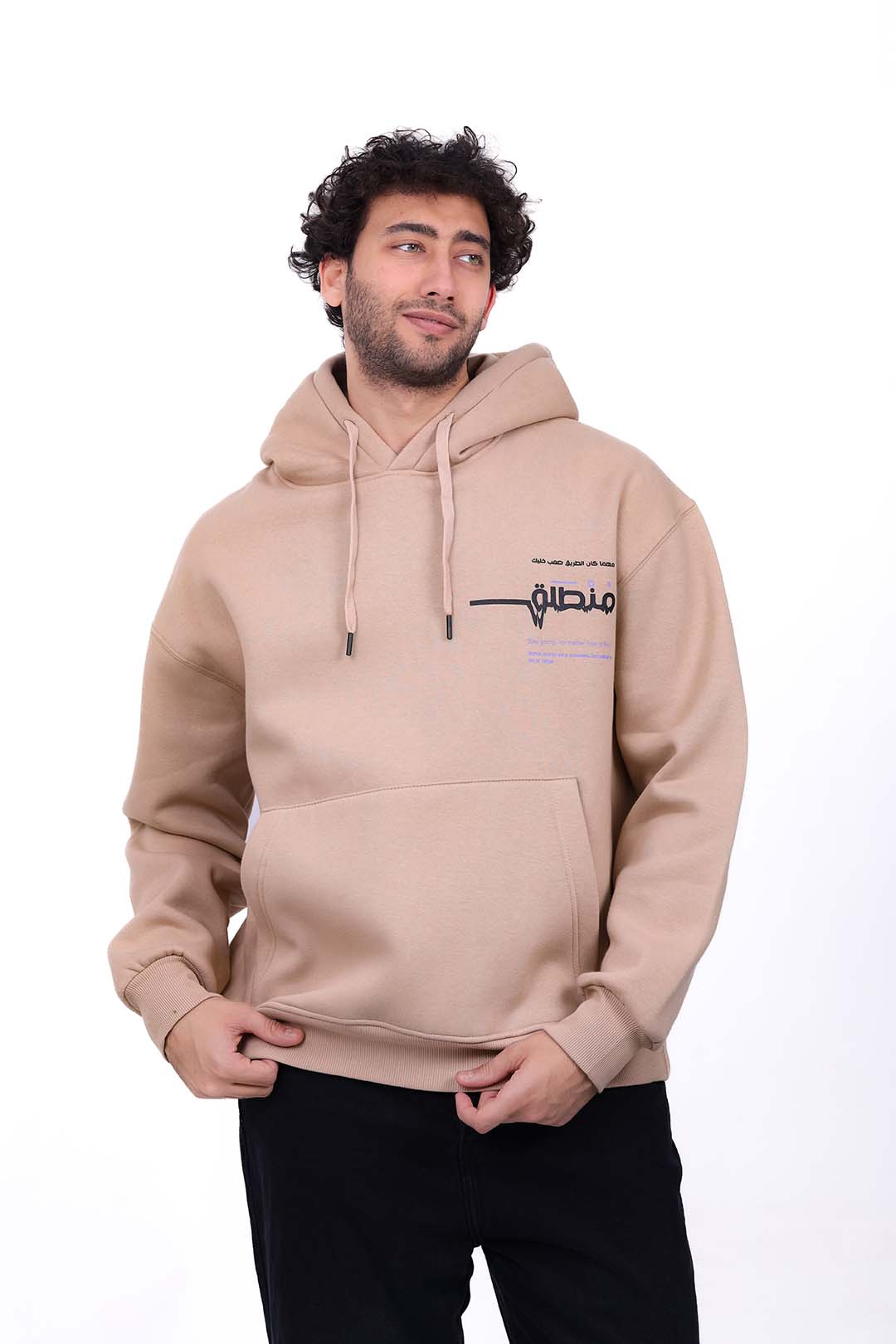 Over Size Milton Hoodie Sweatshirt Printed Outgoing