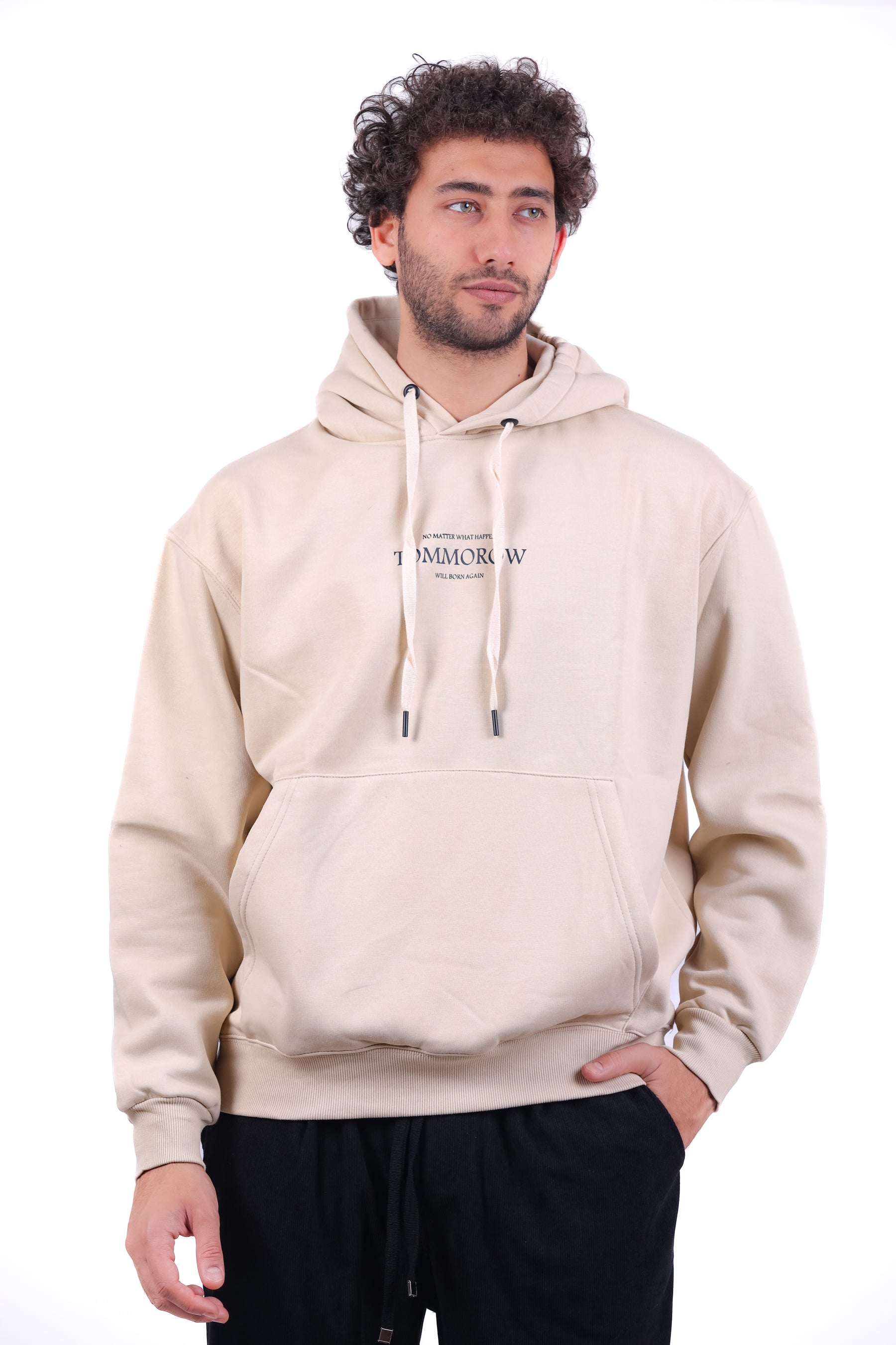 Over Size Milton Hoodie Sweatshirt Printed Tomorrow