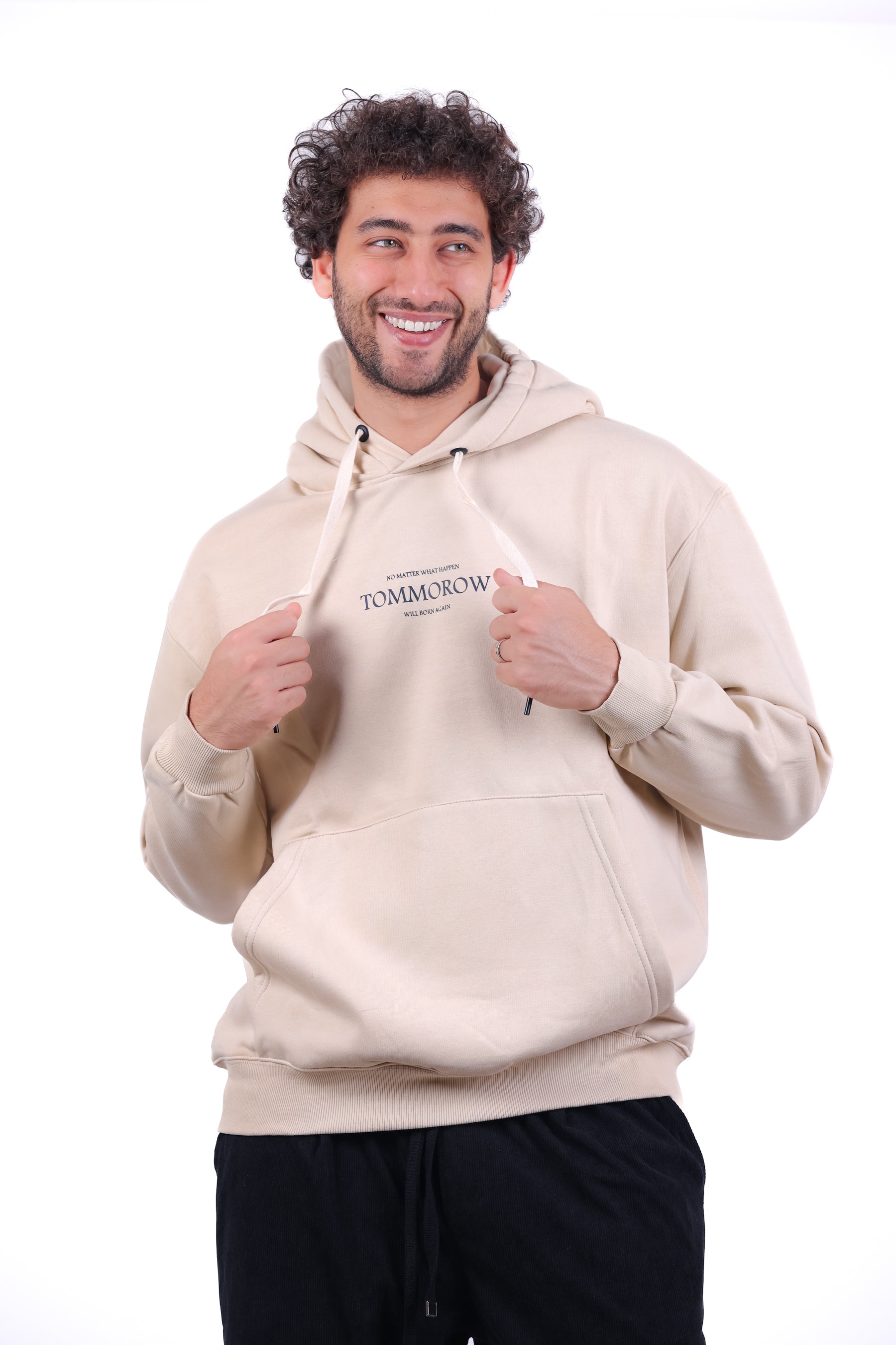 Over Size Milton Hoodie Sweatshirt Printed Tomorrow