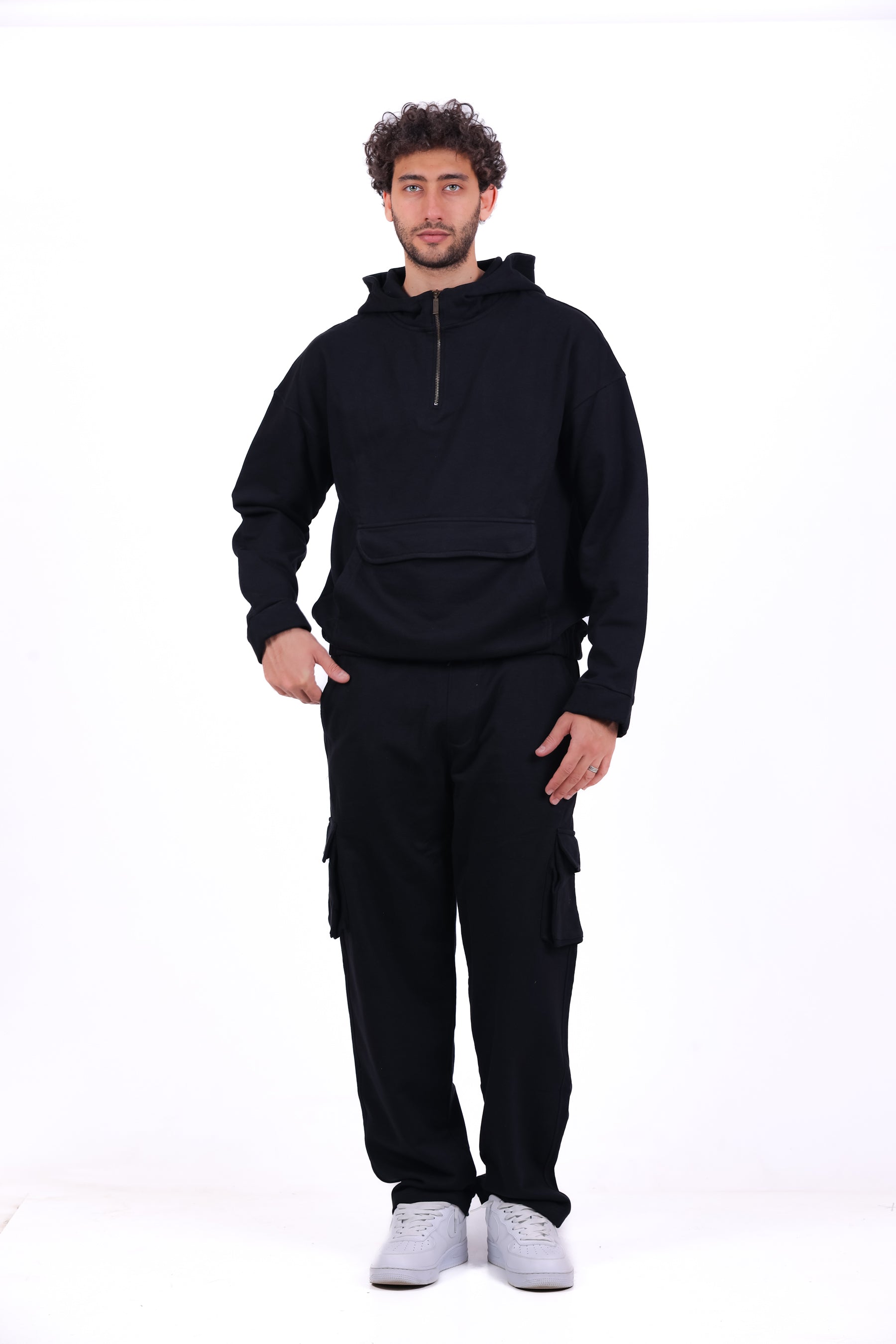 Over Size TR Half Zipped Kanga_Set