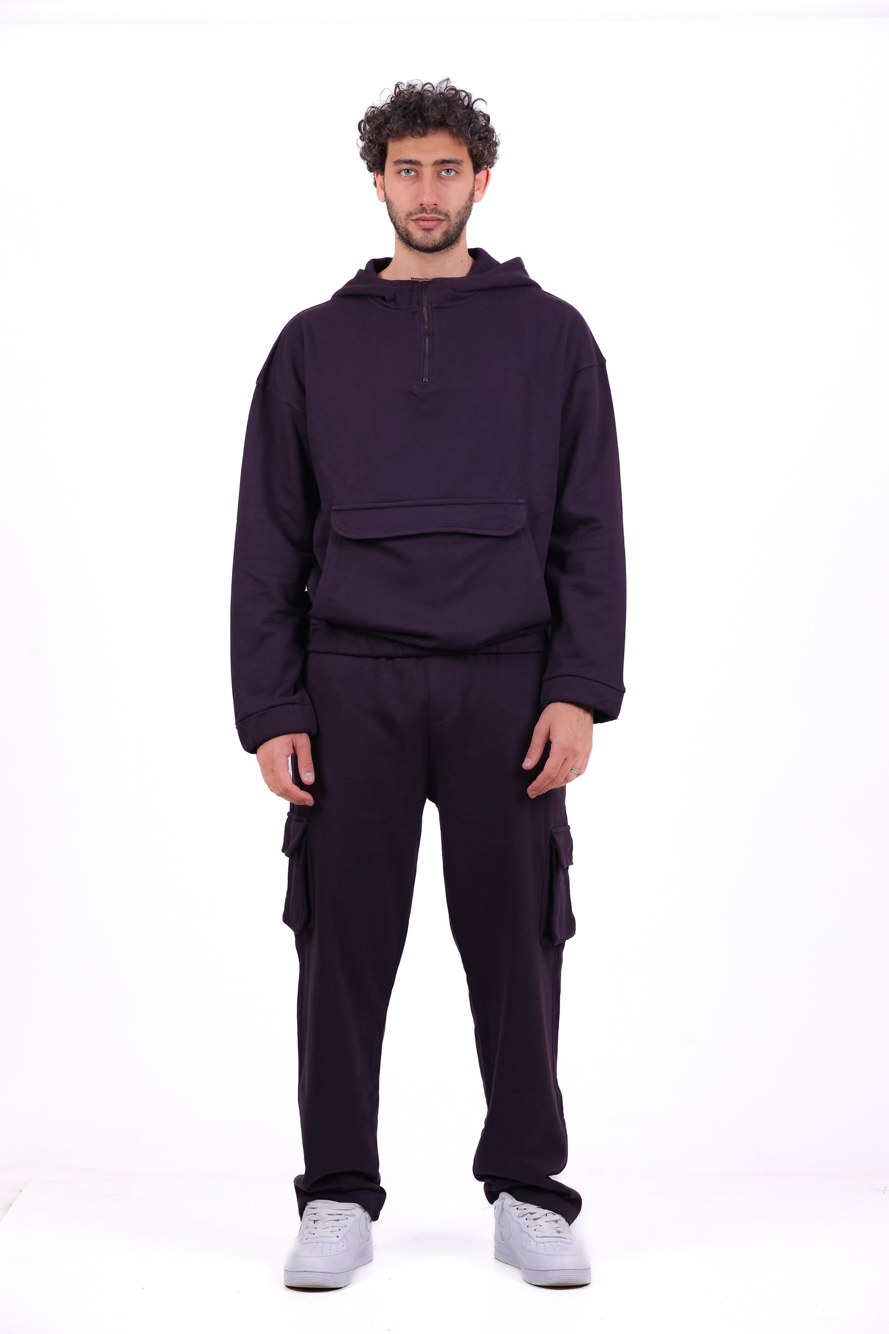 Over Size TR Half Zipped Kanga_Set