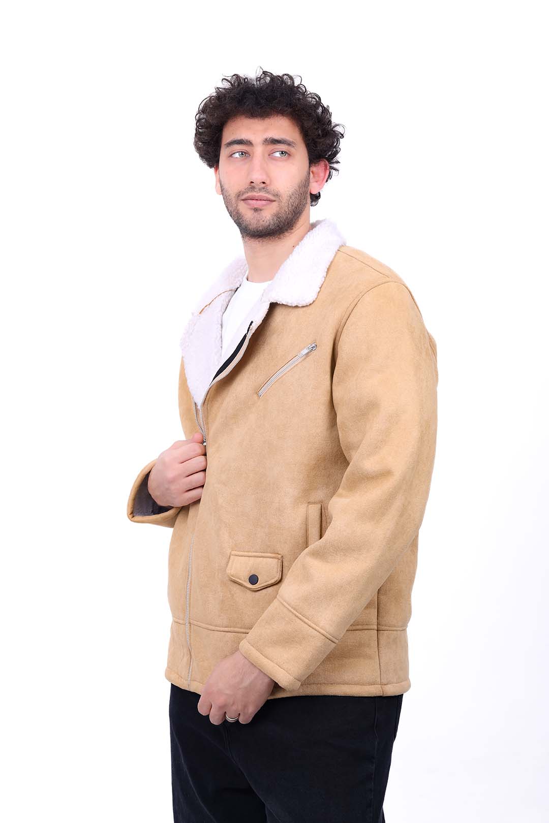 Suede Biker Fur Jacket DOC