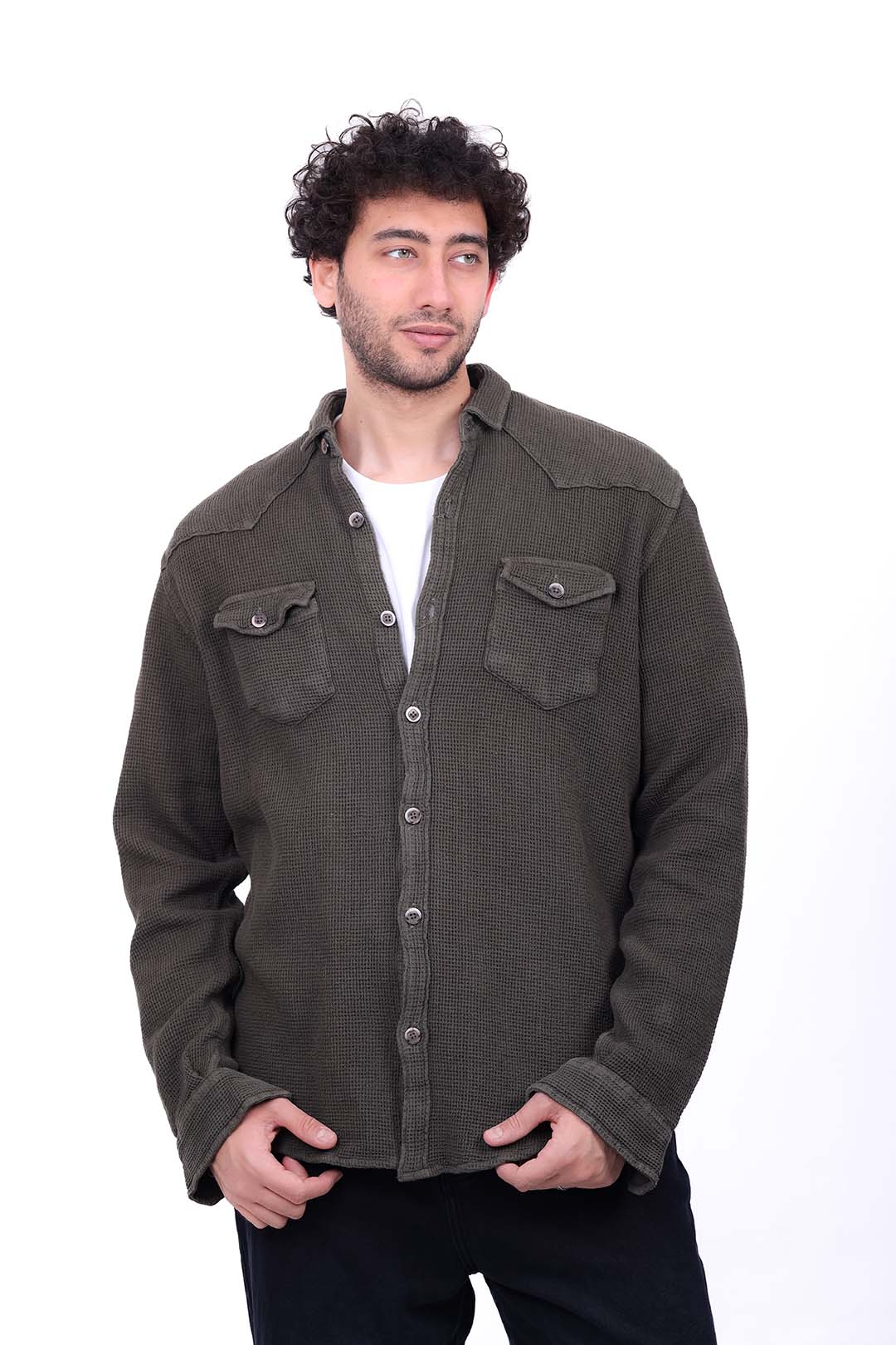 Waffle Two Pockets Shirt