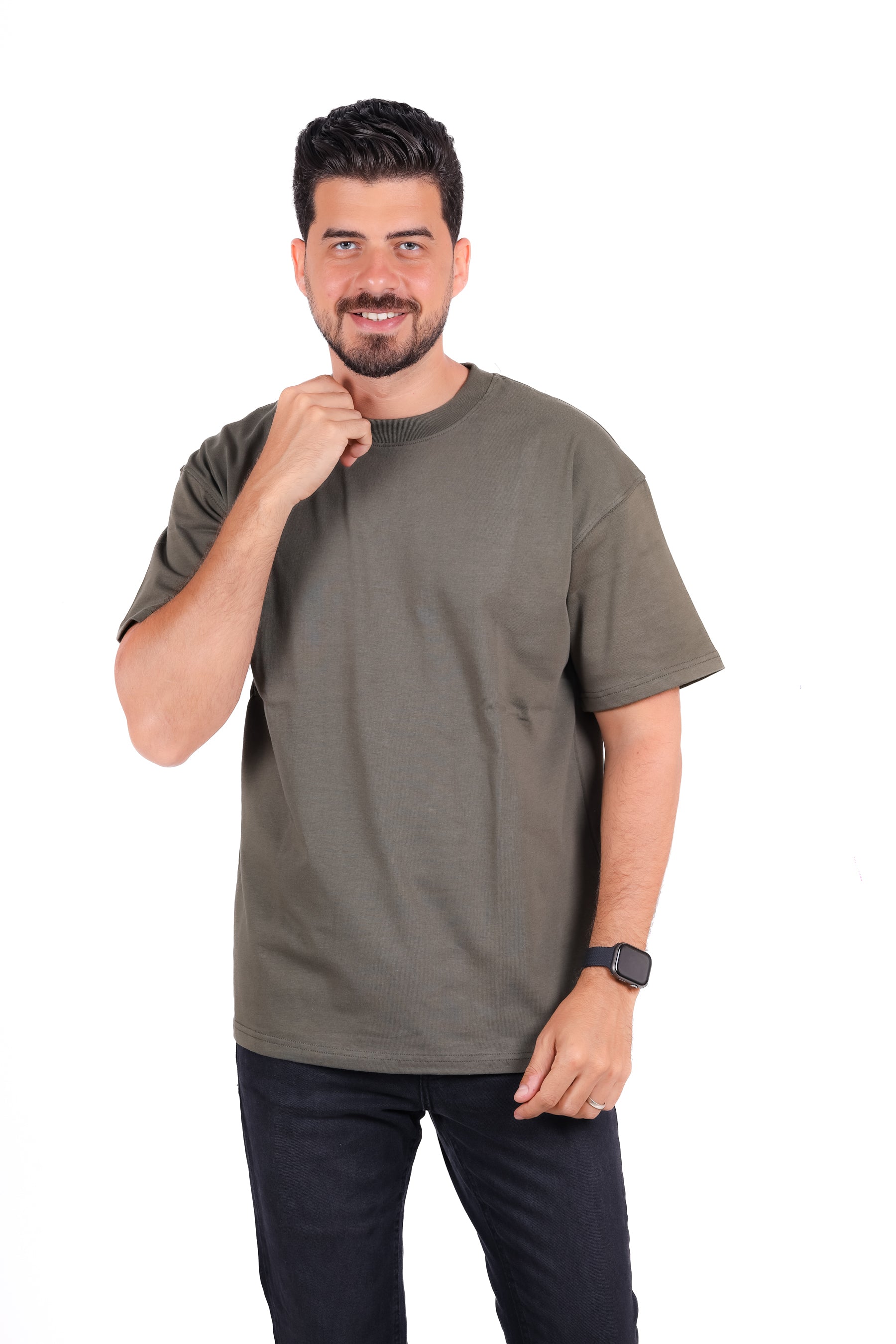 Over Size Polivar Cotton Basic T_Shirt