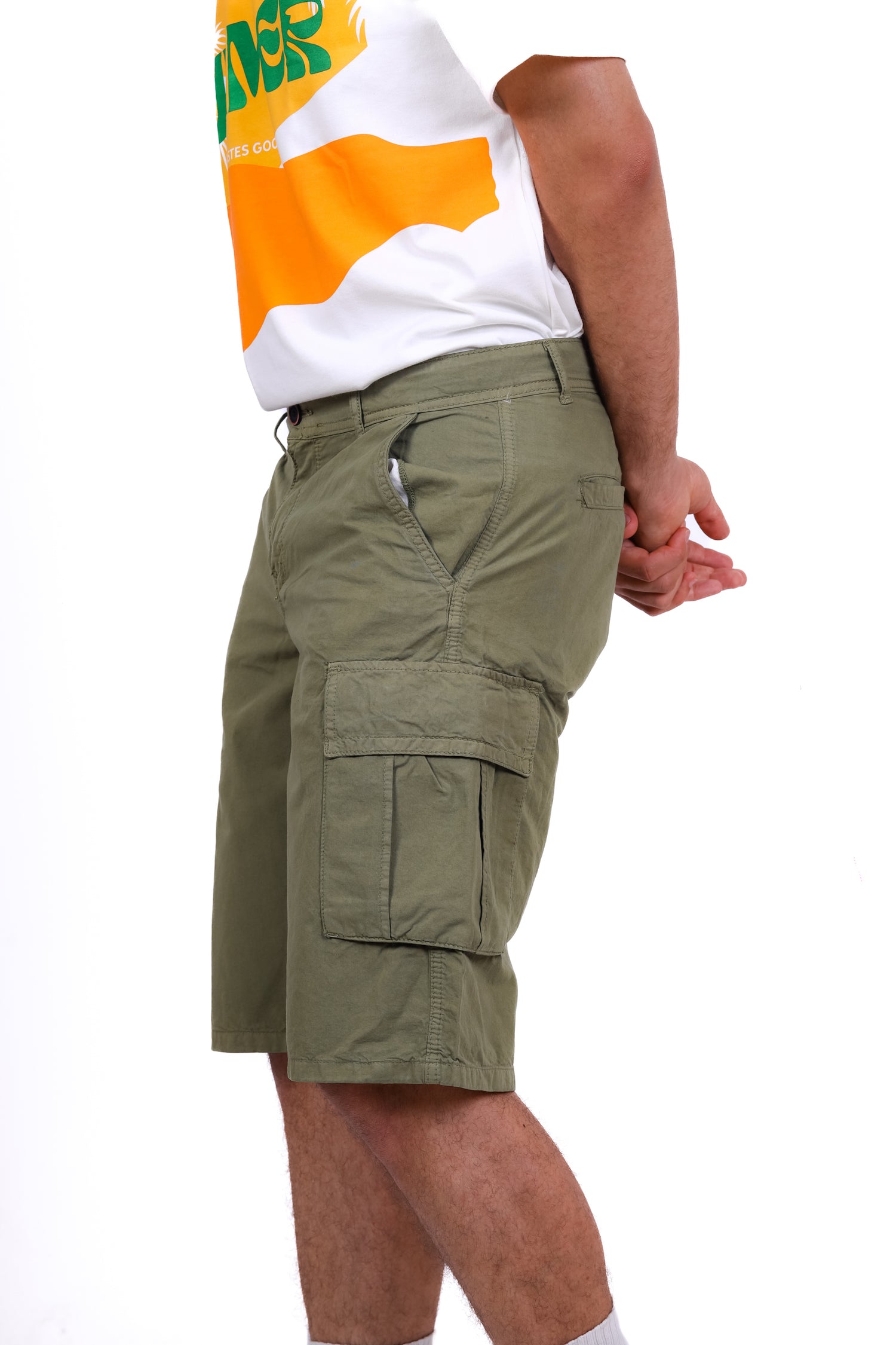 Gabardine Cargo Short