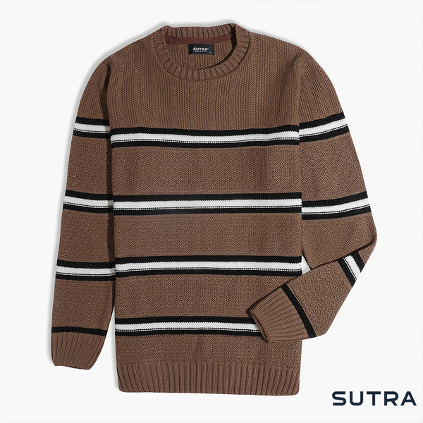 AB AM Knitwear Pullover3-Brown
