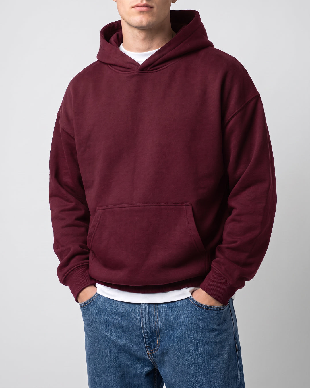 Milton Basic Hoodie Wine - SUTRA - Front