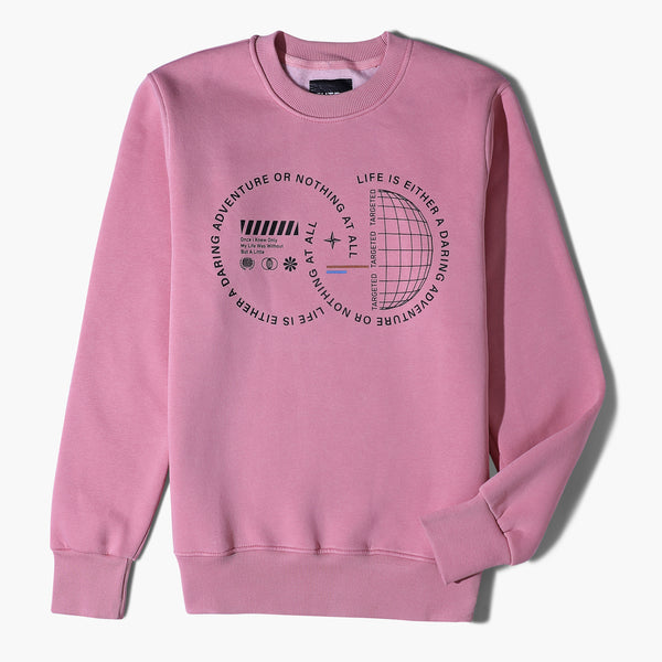 Milton Round Sweatshirt Printed Targeted-Cashmere