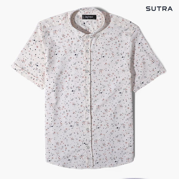 Short Sleeves Poplin Circle Shirt