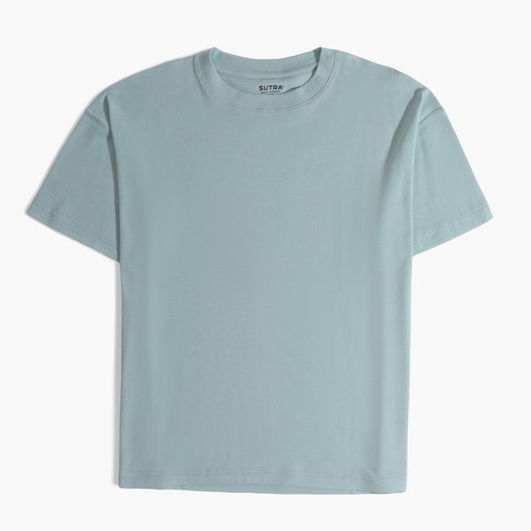 Basic Slim Fit Round T_Shirt-Mint