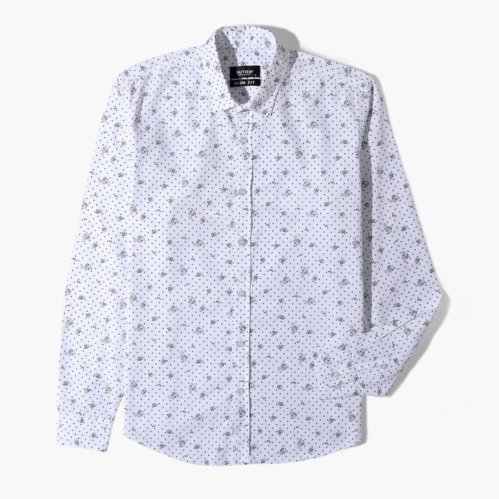 Dot&Flower Shirt White