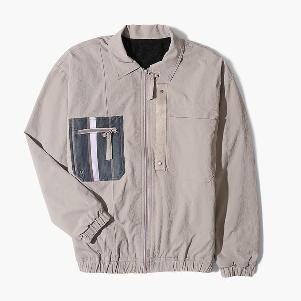 Gabardine Soft Jacket Line Pocket SEH-Beige