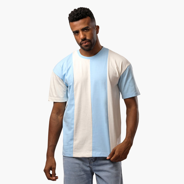 Heavy Two Color T-Shirt Baby Blue