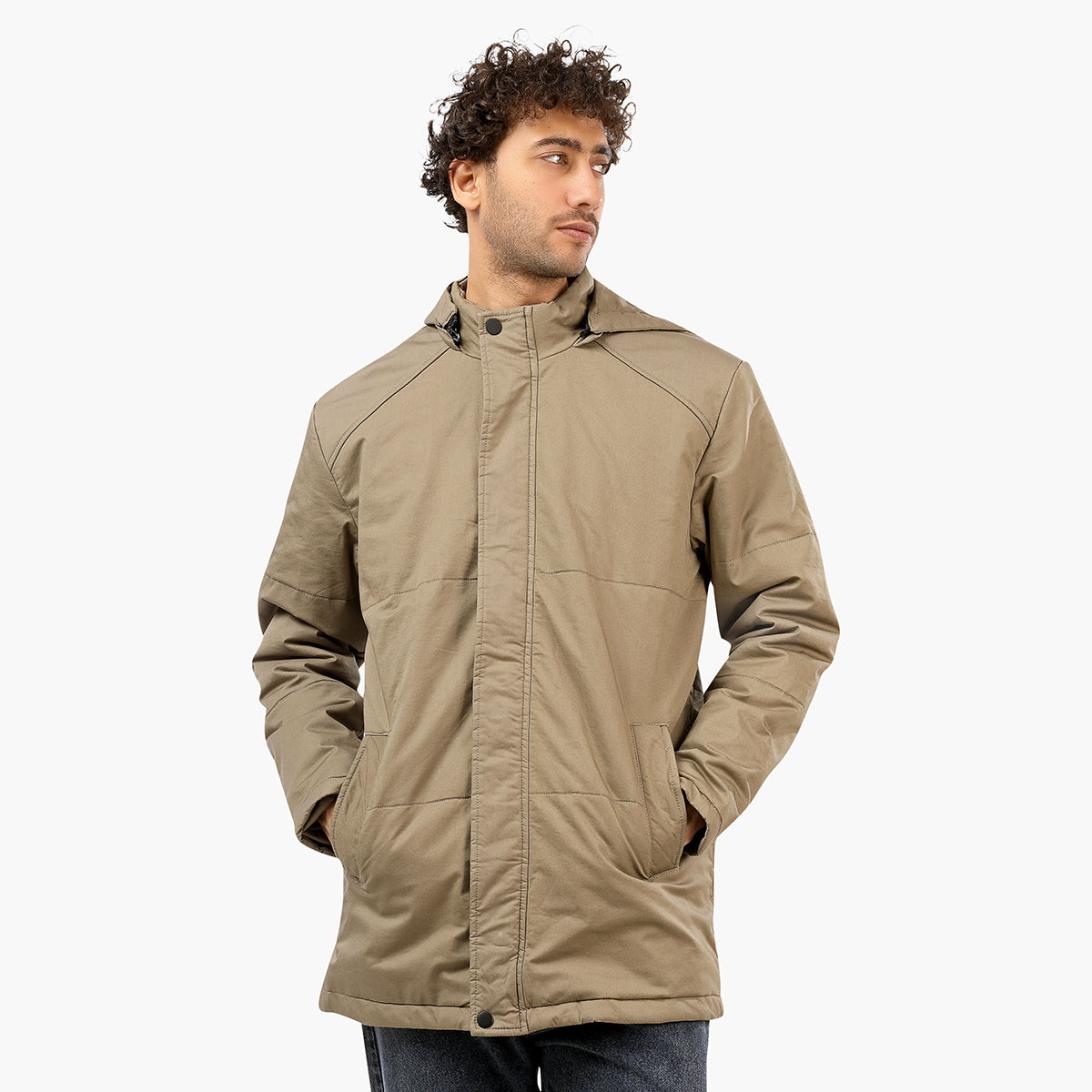 Gabardine Soft Long Jacket