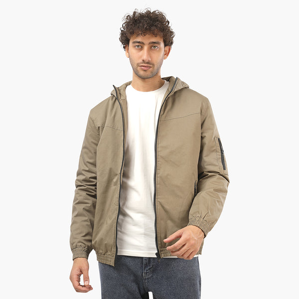 Gabardine Soft Zipped Jacket