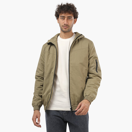 Gabardine Soft Zipped Jacket