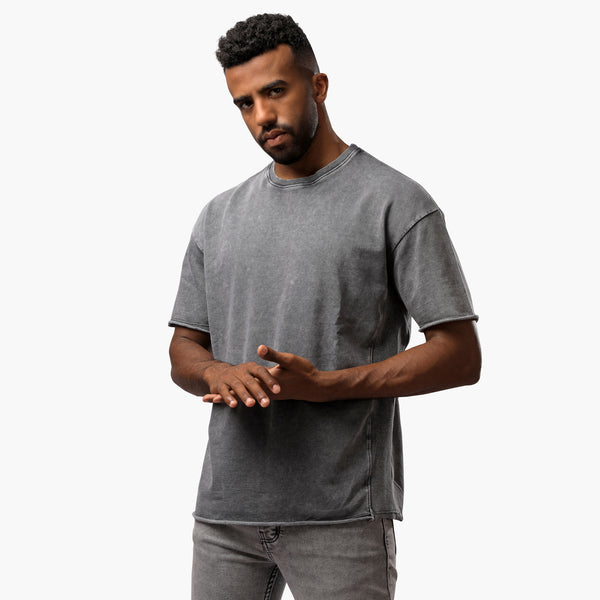 Injection Round T-Shirt Gray