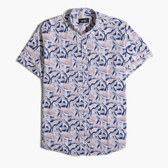 Short Sleeves Poplin Scratch Shirt