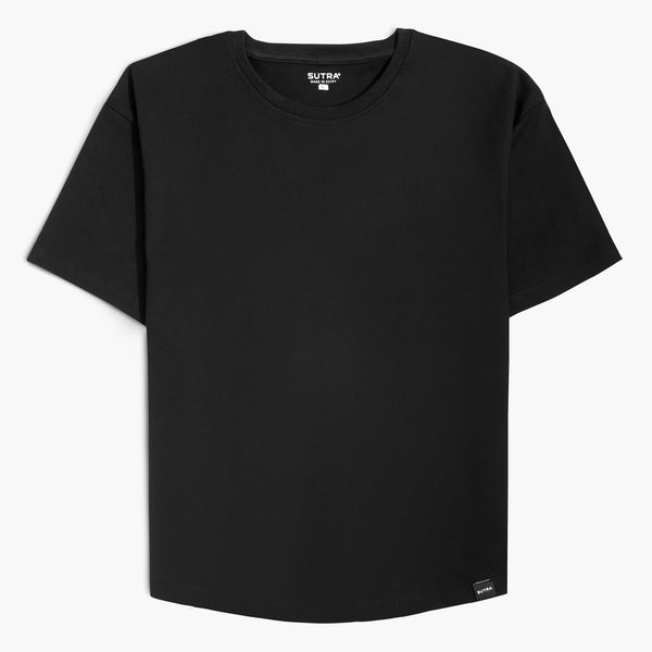 Over Size Heavy Jersey T-Shirt Black