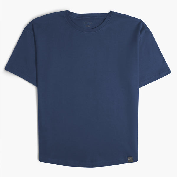 Over Size Heavy Jersey T-Shirt Dark Blue