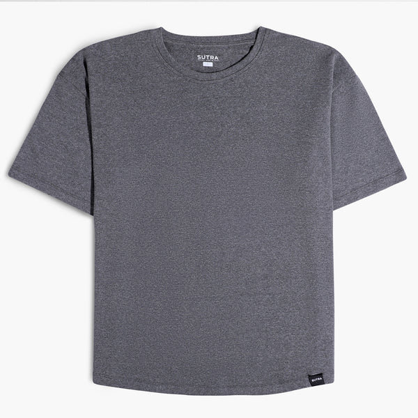 Over Size Heavy Jersey T-Shirt Dark Gray