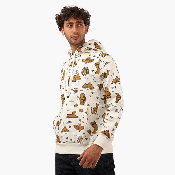 Milton Hoodie Sweatshirt Printed Pharaonic Full Cover