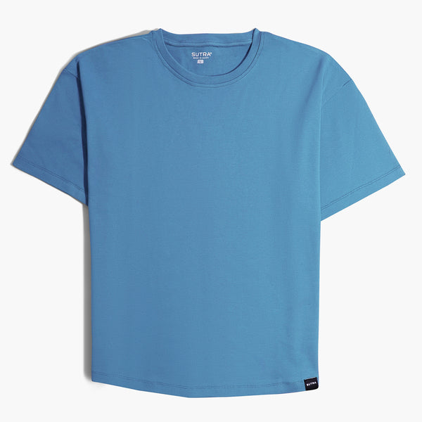 Over Size Heavy Jersey T-Shirt Light Blue