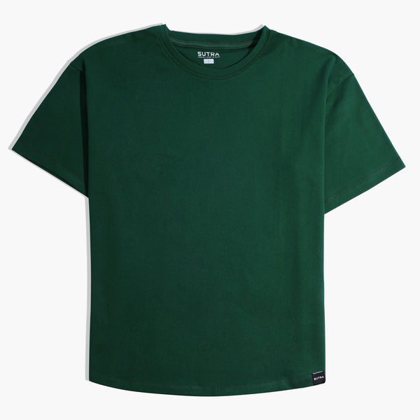 Over Size Heavy Jersey T-Shirt Dark Green