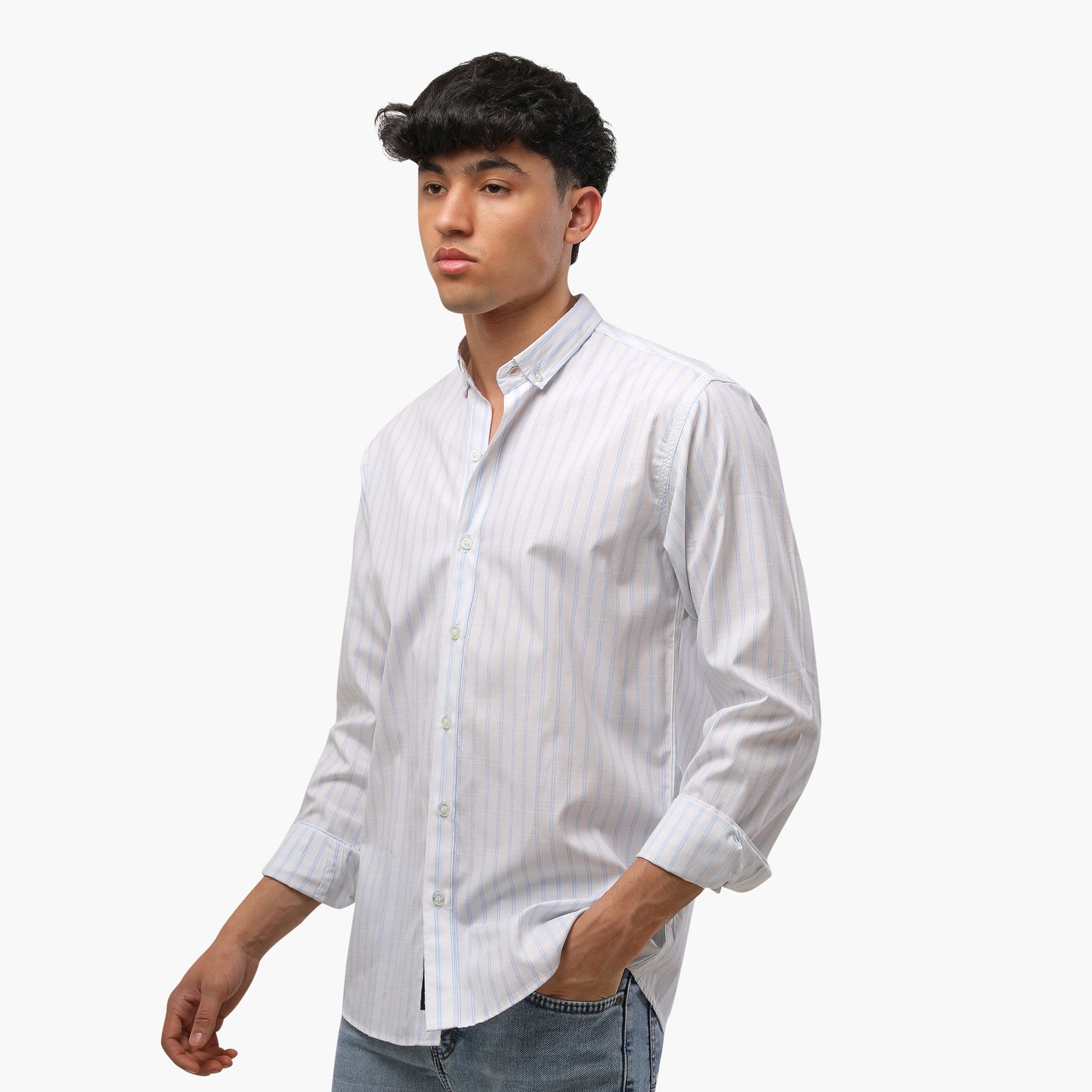 Slap Striped Two Line Shirt
