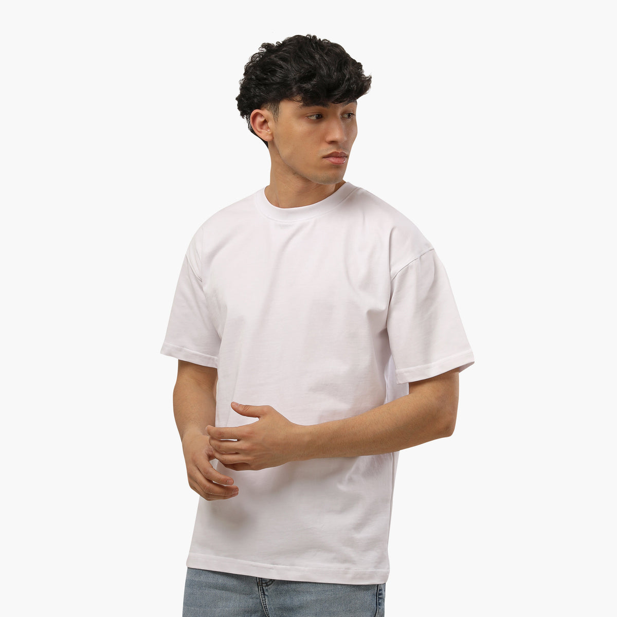 Over Size Polivar Cotton Basic T_Shirt