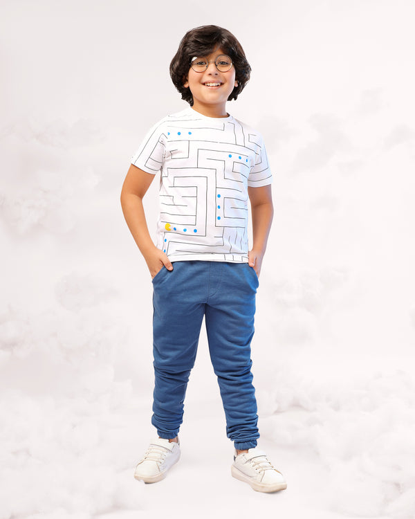 Boy T-Shirt PR-Pacman Games White