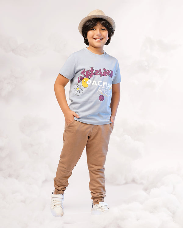 Boy T-Shirt PR-Pacman Silver