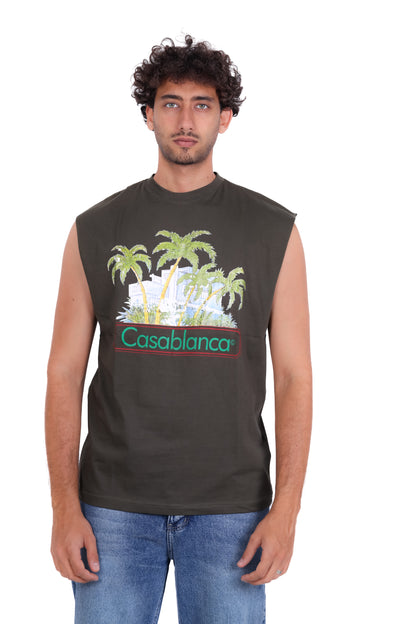 Printed Cut T_Shirt Palm