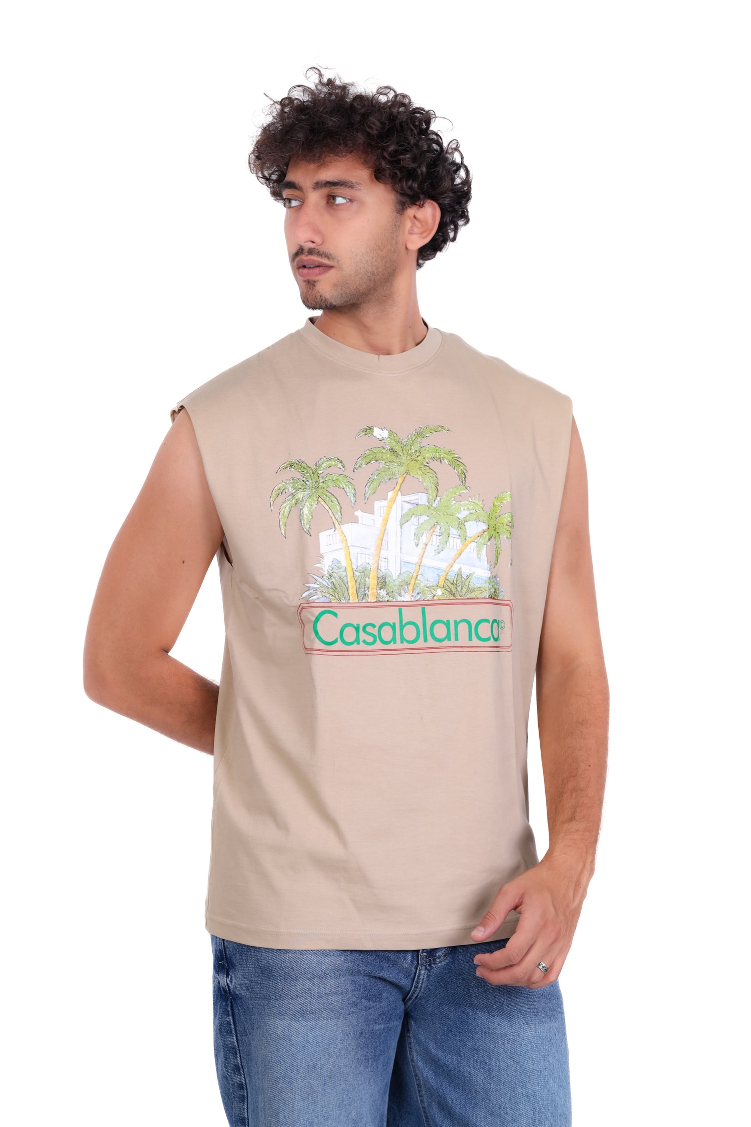 Printed Cut T_Shirt Palm