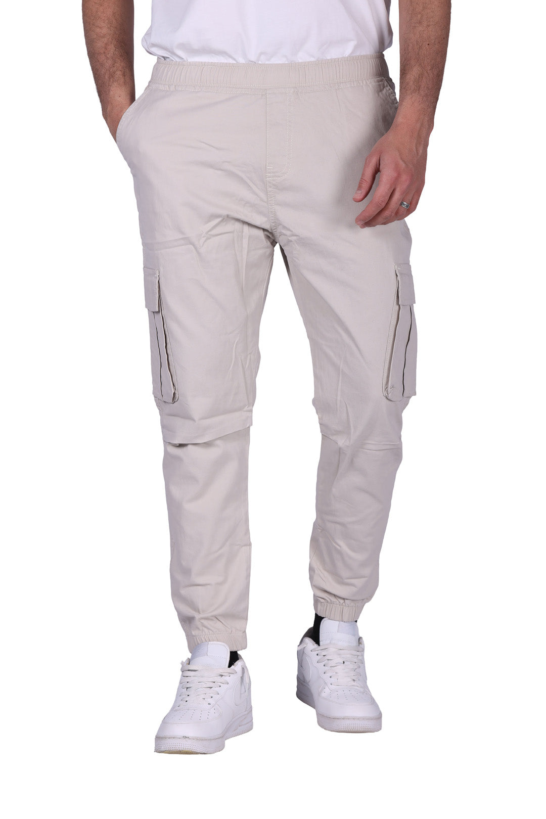 Gabardine Cargo Jogger Slit Cut