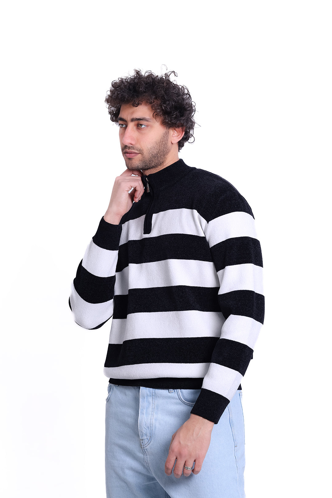 Knitwear Pullover Stripe Block MANS 1225