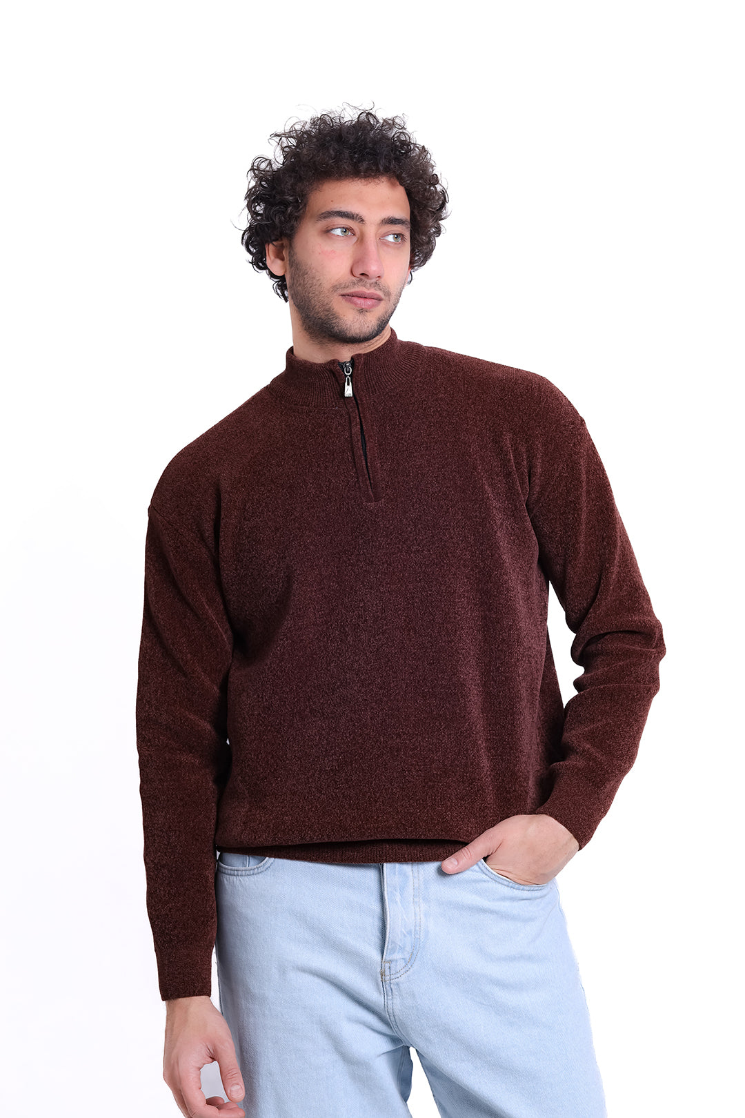 Knitwear Pullover Dual Tone Basic MANS 1225