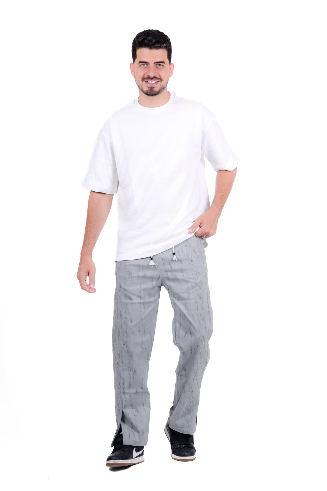 Soft V-CUT Wide Leg Sweatpants