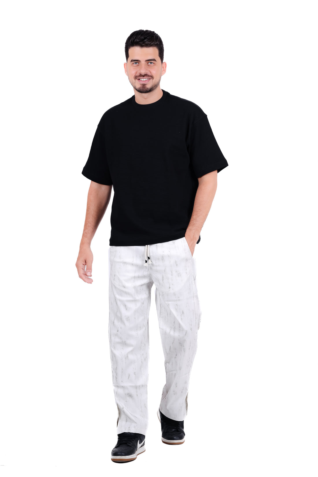 Soft V-CUT Wide Leg Sweatpants