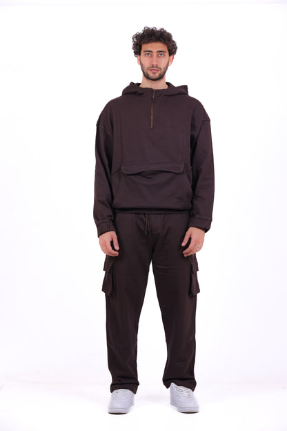 Over Size TR Half Zipped Kanga_Set