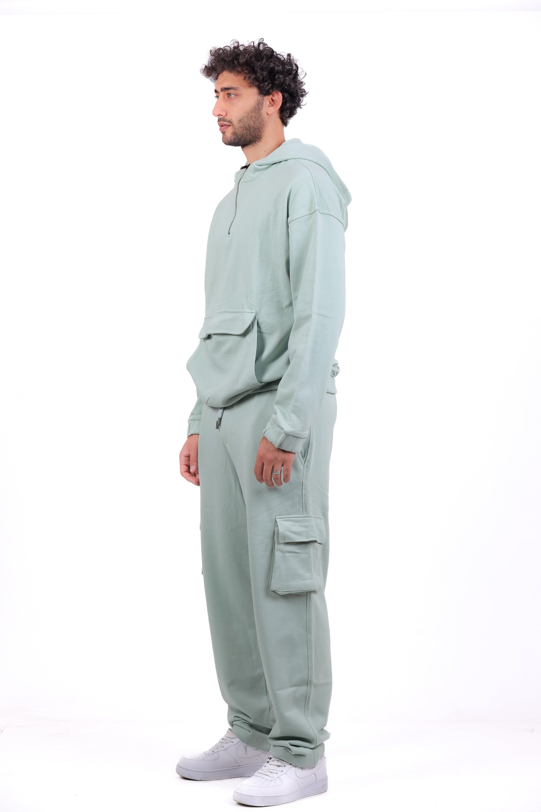 Over Size TR Half Zipped Kanga_Set