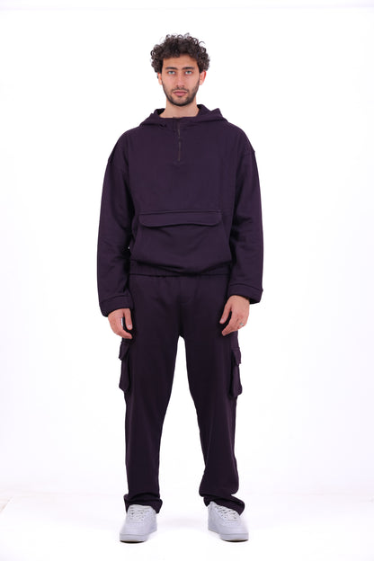 Over Size TR Half Zipped Kanga_Set