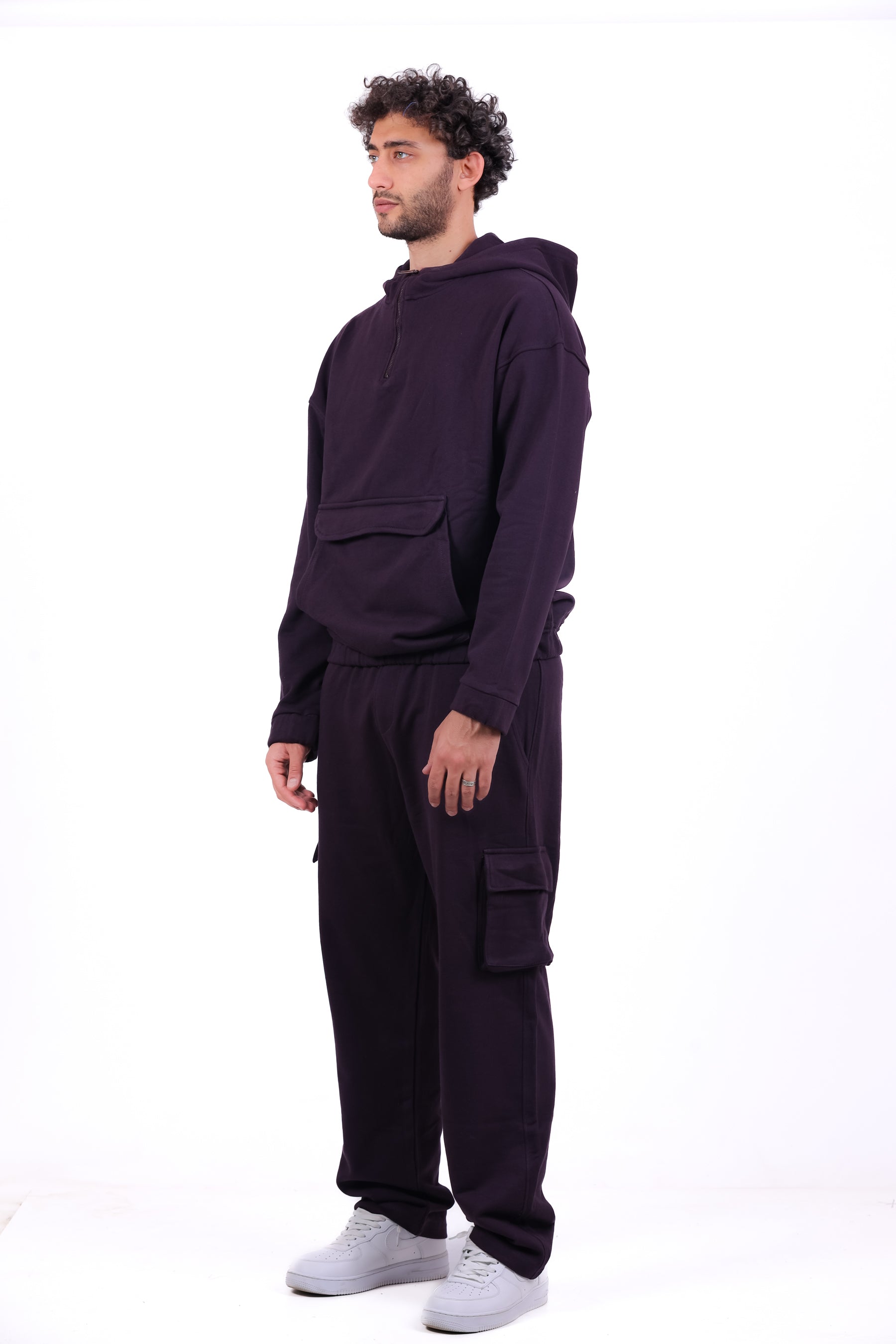 Over Size TR Half Zipped Kanga_Set