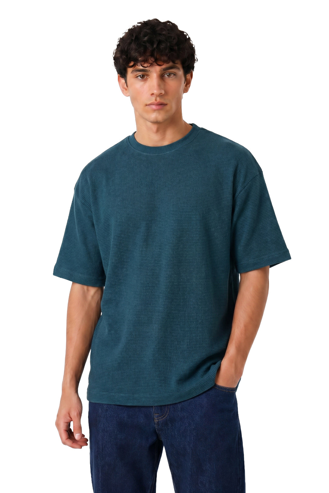 Basic Round Waffle T_Shirt