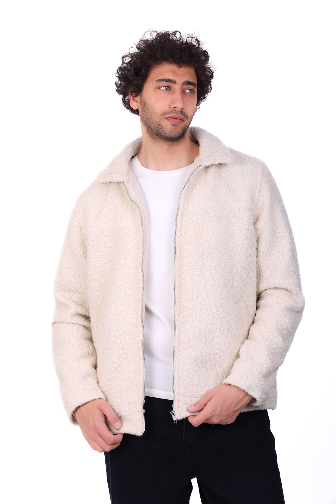 Basic Zipped Fur Jacket 0126