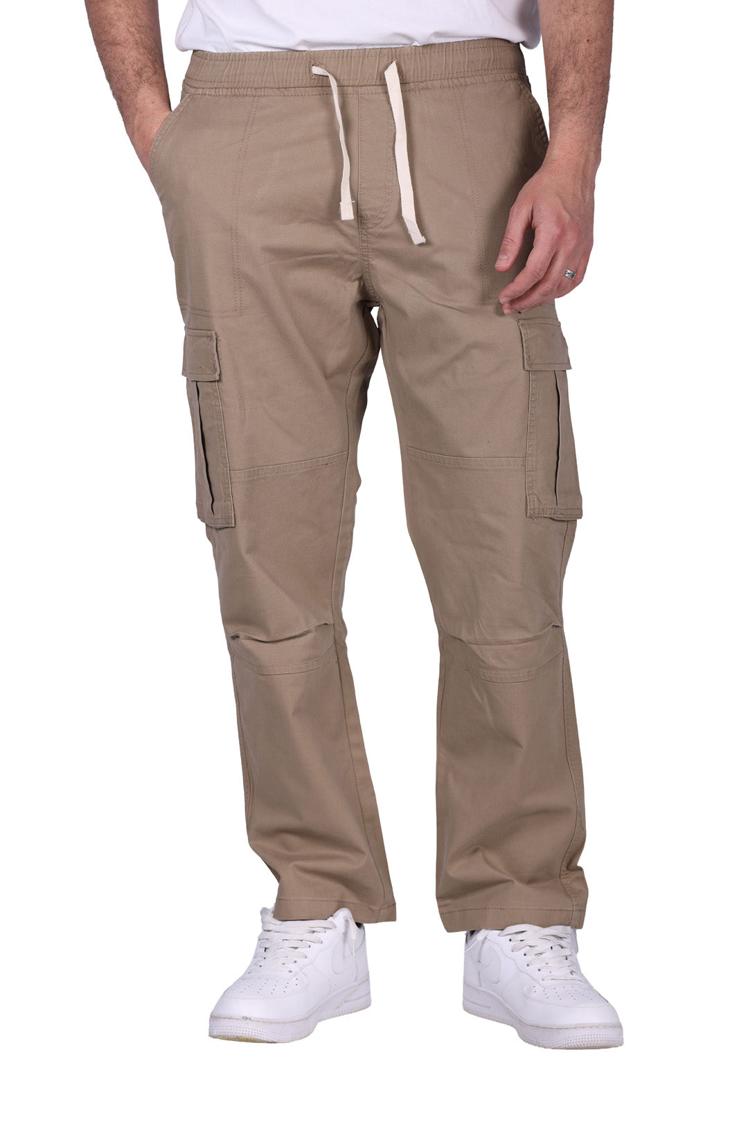 Classic Cream Cargo Straight Fit