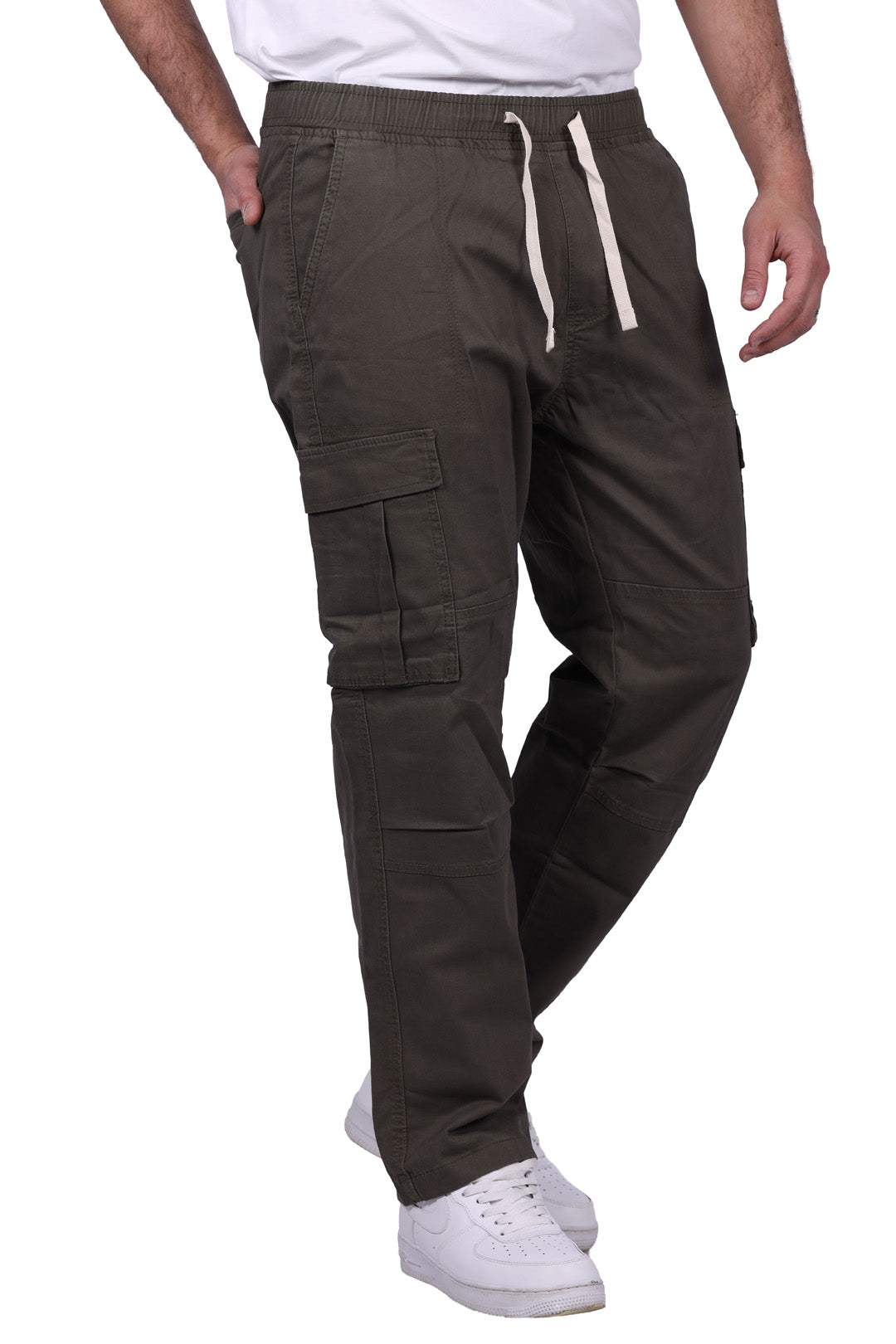 Classic Cream Cargo Straight Fit