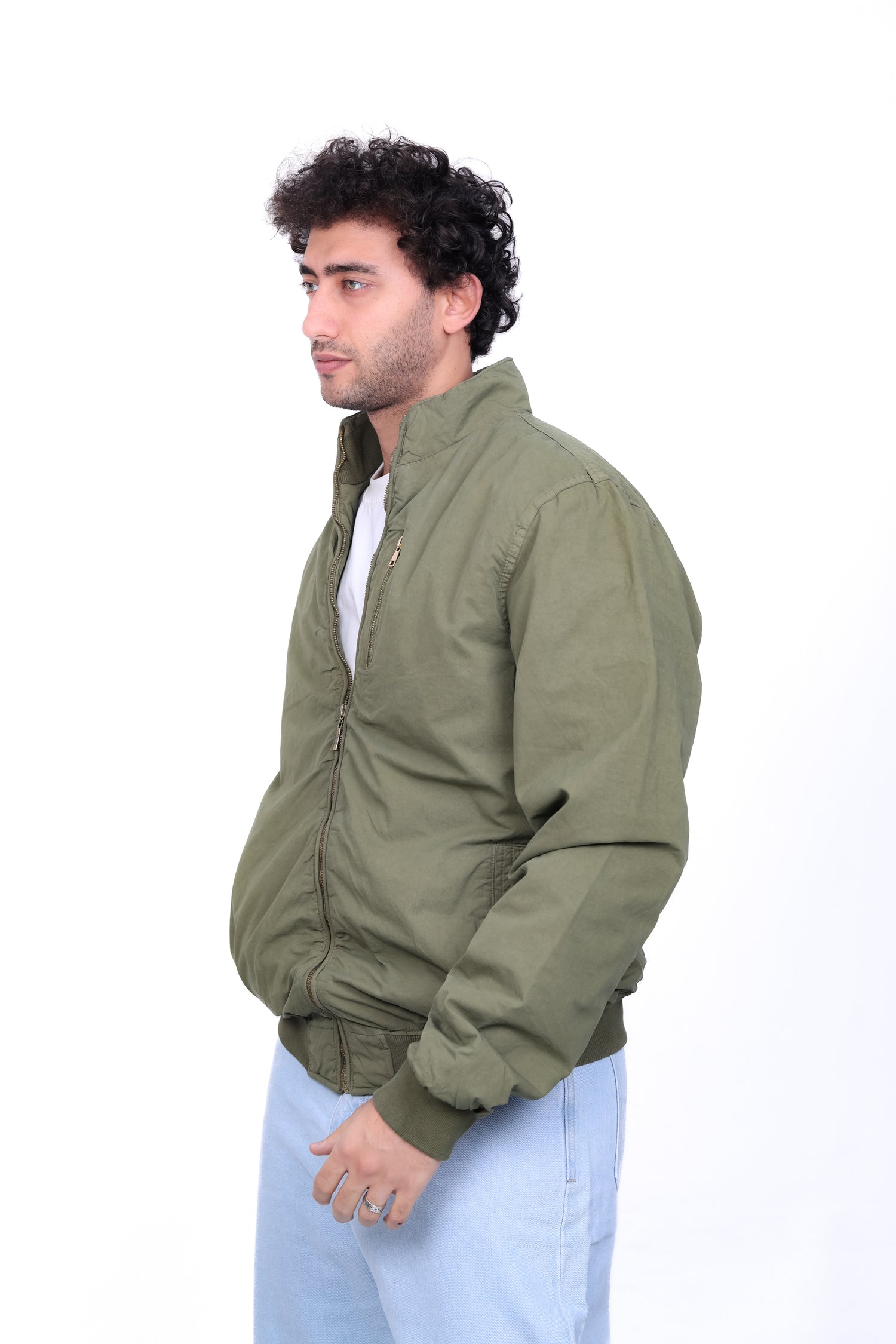 Gabardine Bomber Jacket 6003