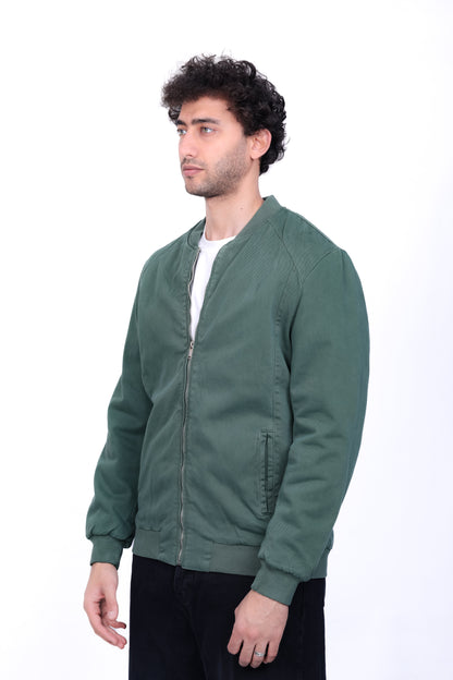 Gabardine Bomber Jacket 6011